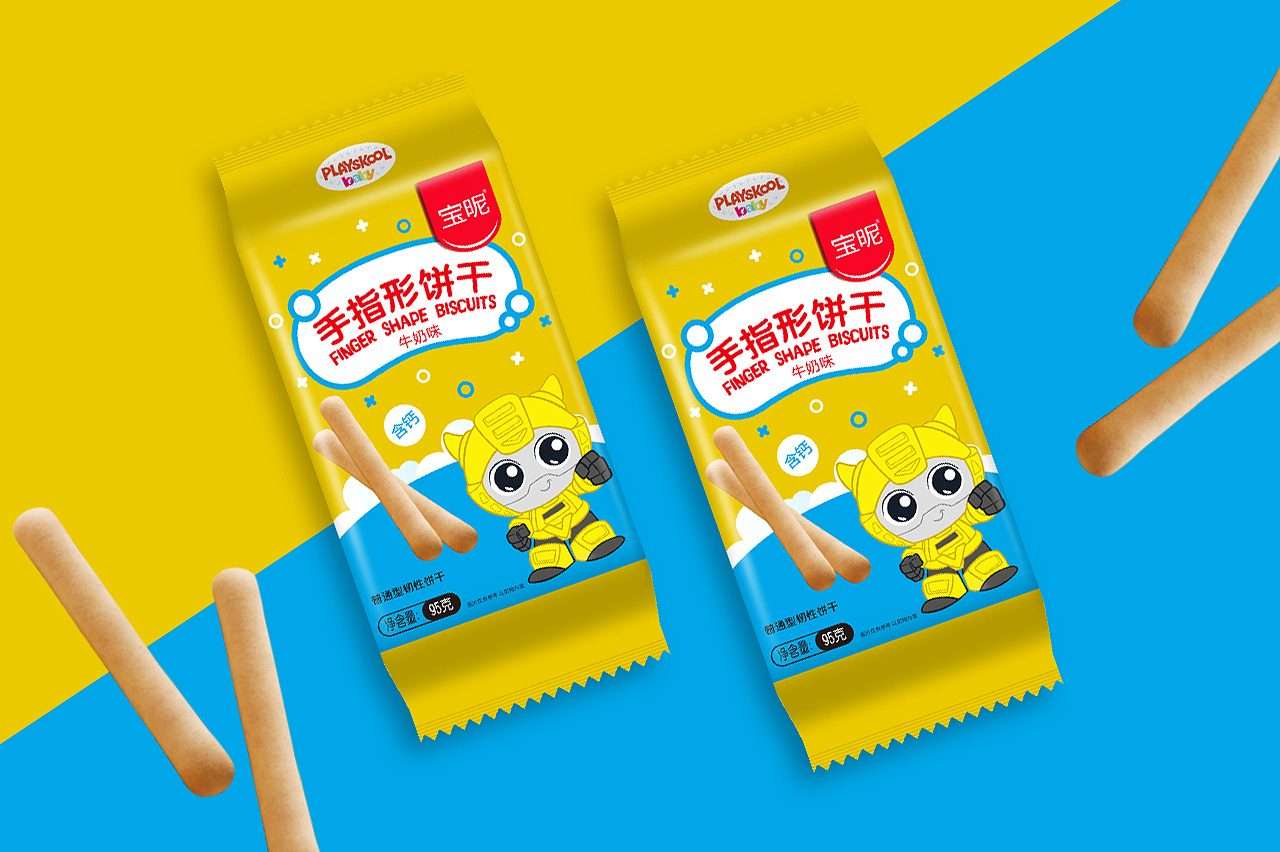 【食品包装设计】宝昵儿童饼干包装设计系列
