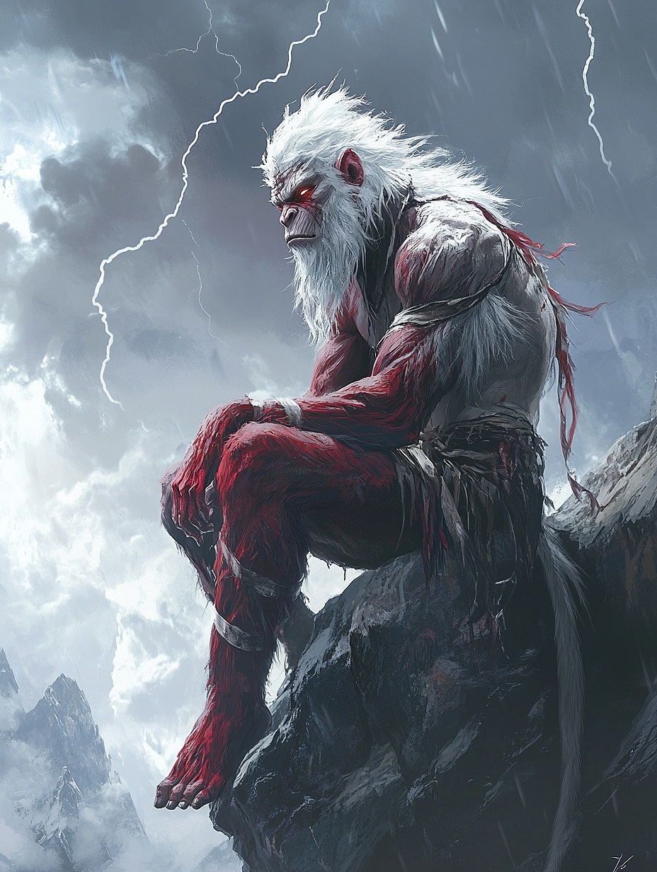 大梦归离·朱厌（图ZMzc5OTkyOTU2） - AI作品 - 站酷设计师快乐章章原创素材 - 站酷ZCOOL