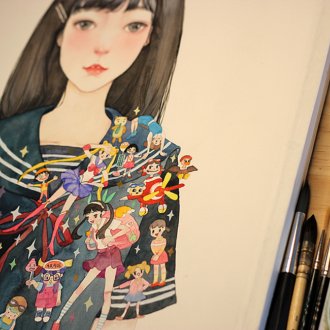 你好，夏天（图ZMzAzNTk5ODA=） - 商业插画 - 站酷设计师李淡淡DAN原创素材 - 站酷ZCOOL