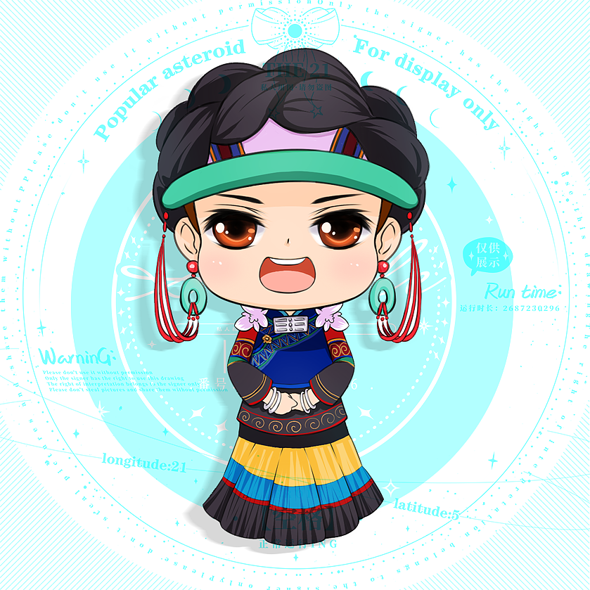 黎族Q版人物立绘