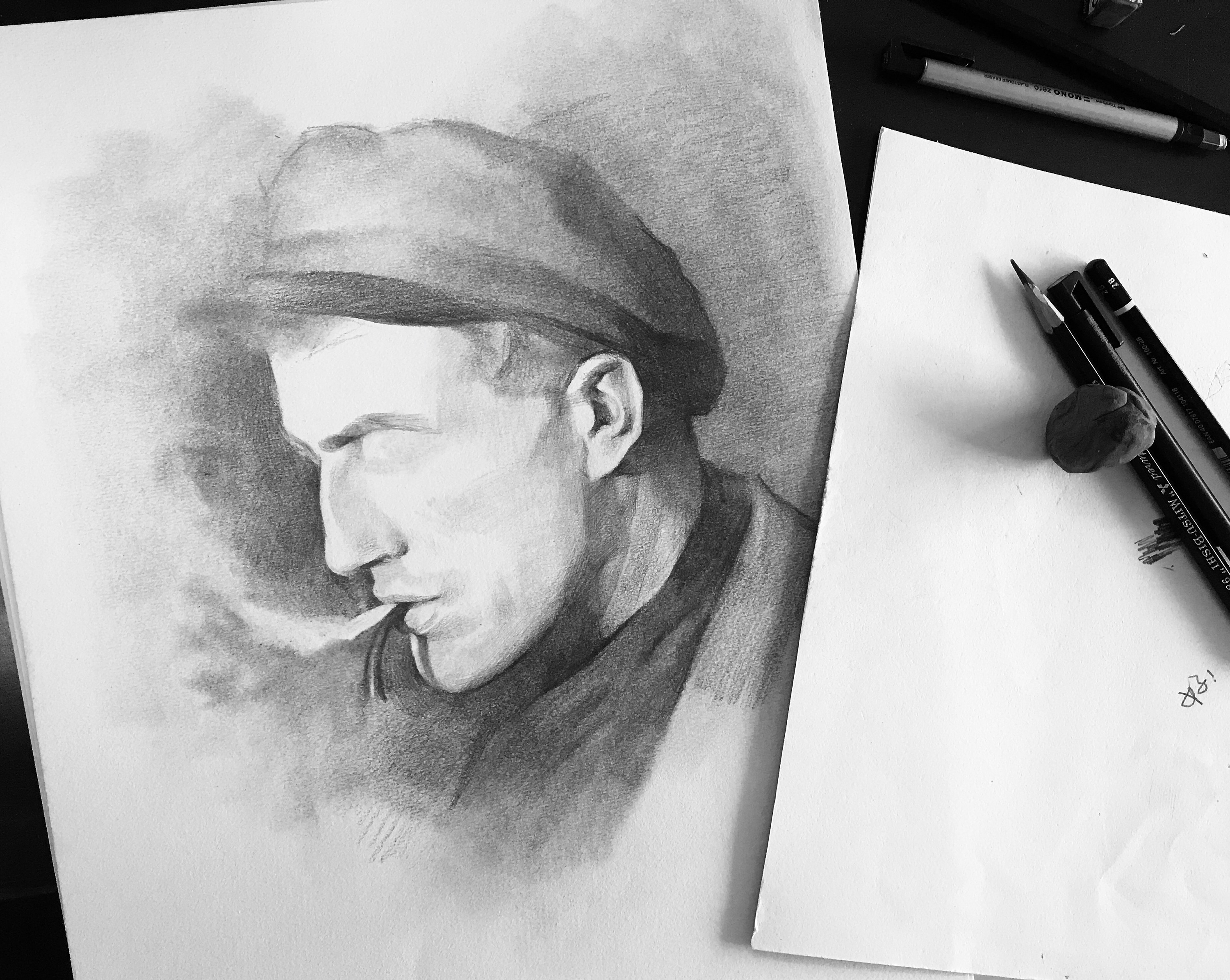 好久不画纸上素描