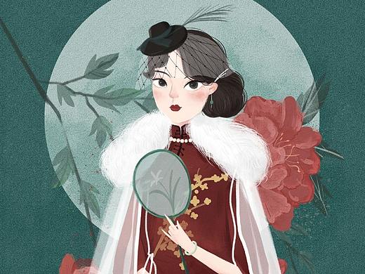民国风复古人物插画（内附视频）