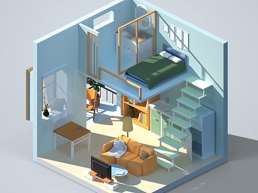 NiaoNiao的C4D第二课  临摹作品