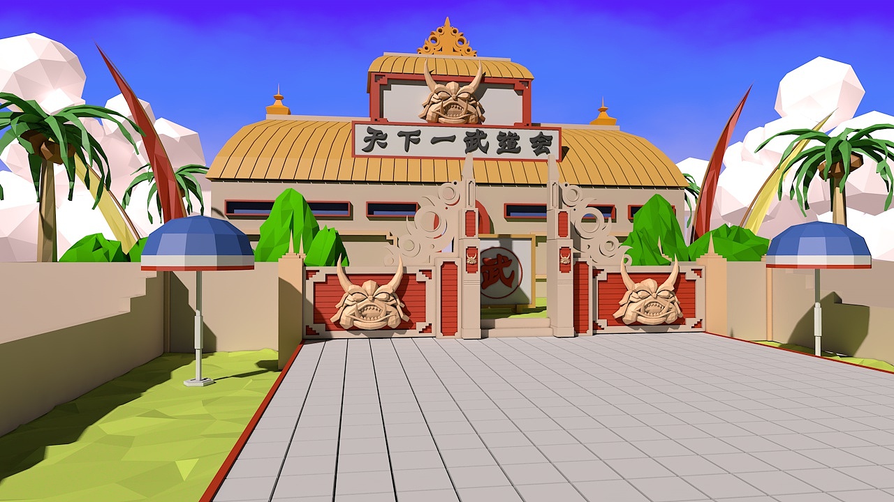 lowpoly七龙珠场景2第一部