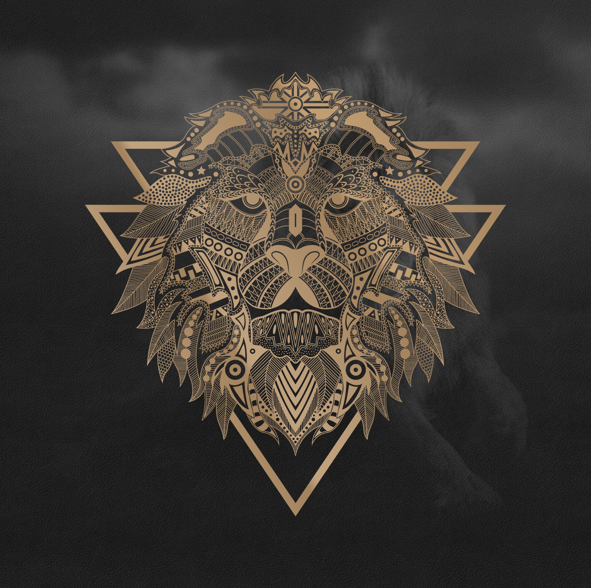 针管笔插画《狮》