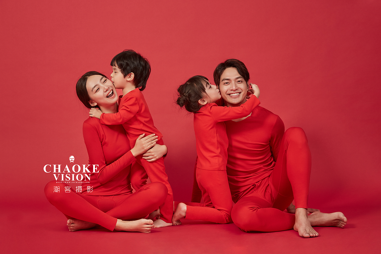 红红火火过大年松山棉家居服定制拍摄