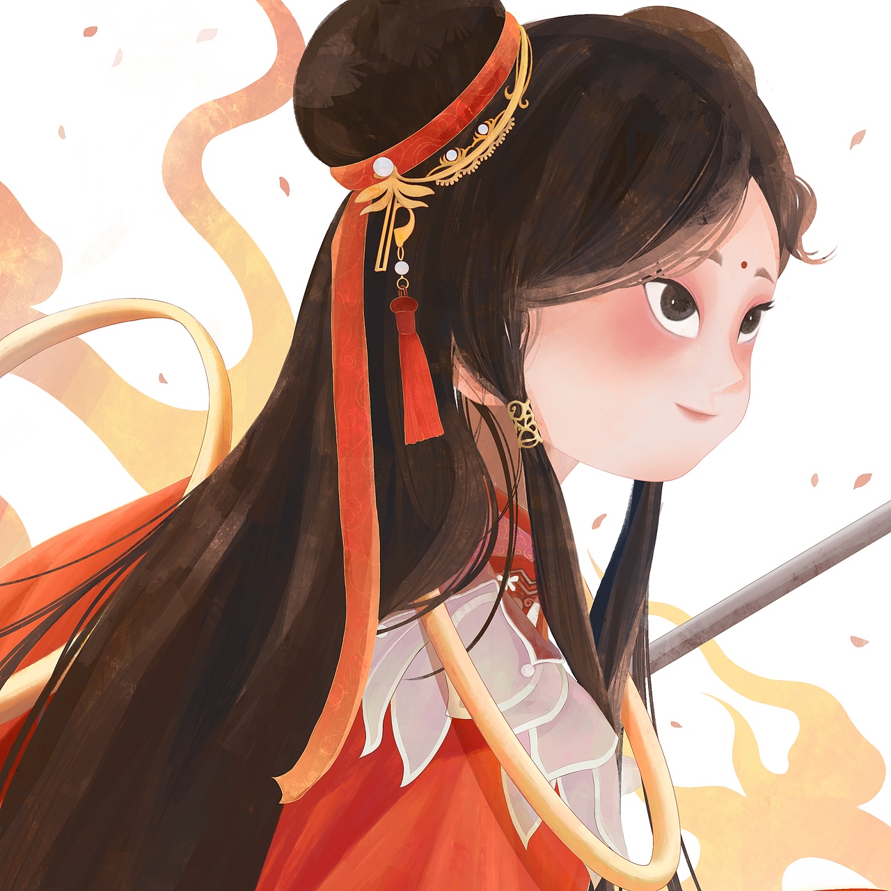 《莲花童子》一世无双小哪吒插画
