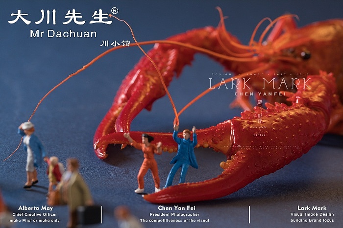 小食材|大世界 小龙虾 美食缩微摄影小人国微缩摄影