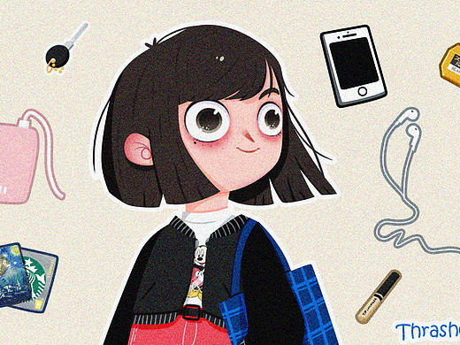 What's in my bag（個(gè)人主頁-ZMzExODU5MzY=） - 創(chuàng)作習(xí)作 - 站酷設(shè)計(jì)師Thrasher_Jiao原創(chuàng)素材 - 站酷ZCOOL