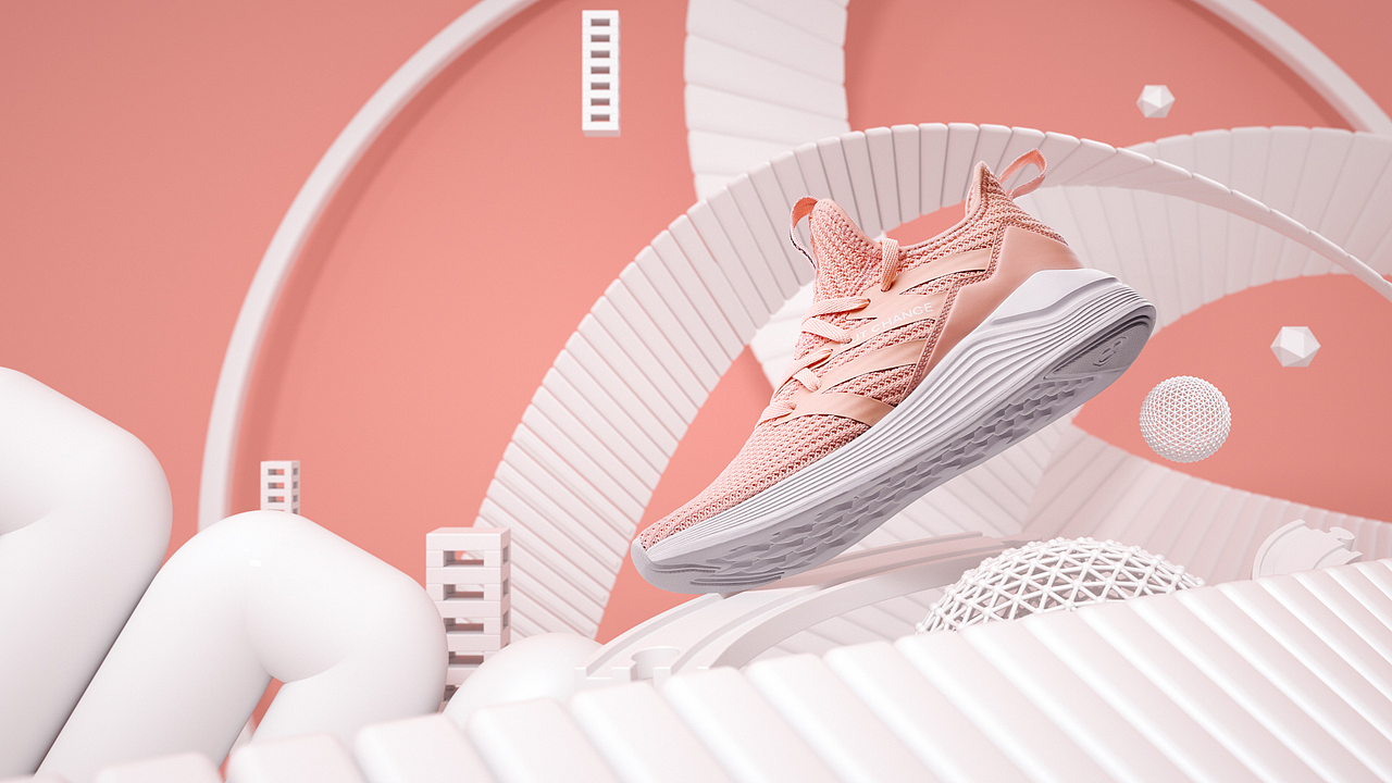 月度更新-3D鞋KV ,pop（圖ZMTQxNTE5NDI0） - 海報(bào) - 站酷設(shè)計(jì)師小時(shí)候可土了原創(chuàng)素材 - 站酷ZCOOL