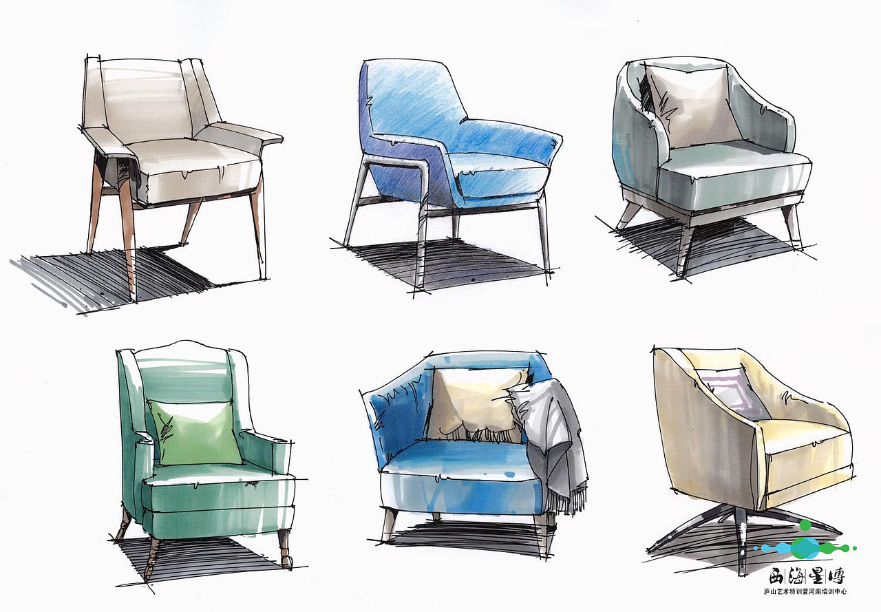 马克笔单体手绘