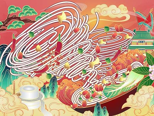 【餐饮KV插画】恰粉儿江西米粉
