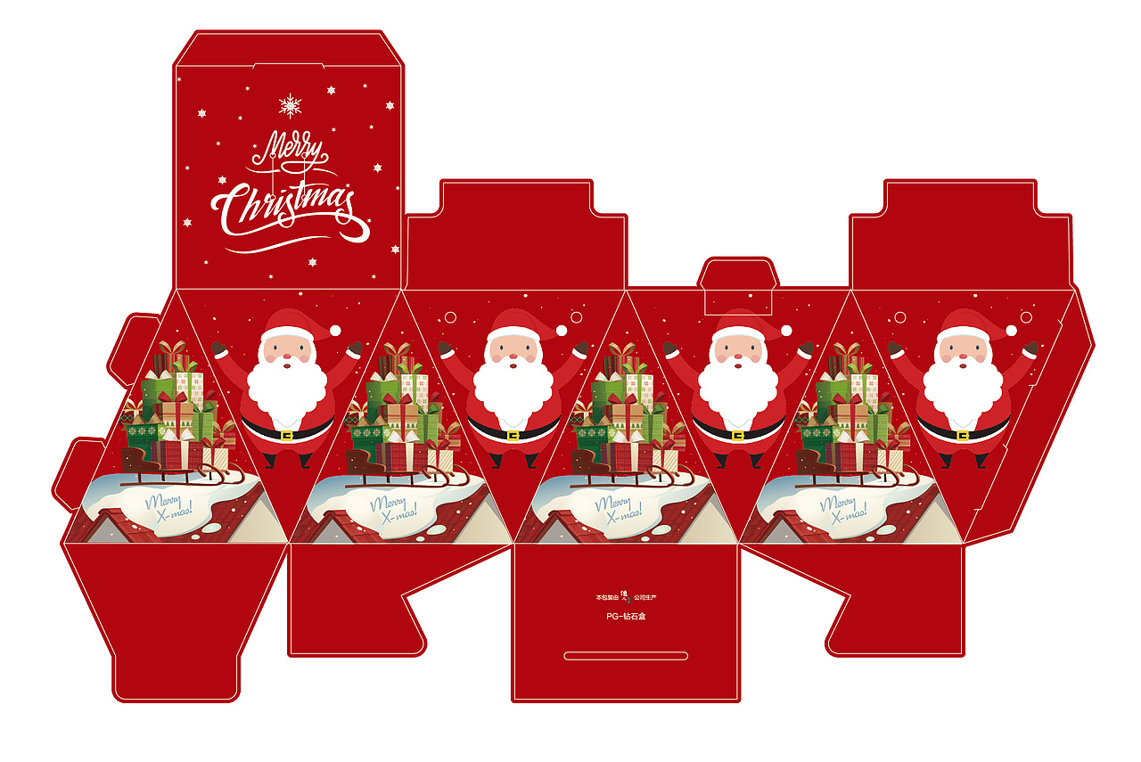 圣诞钻石苹果盒设计 详情页制作