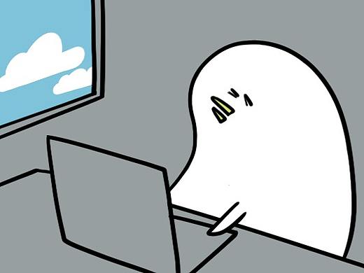 微信表情丨一只废鸡3摸鱼篇