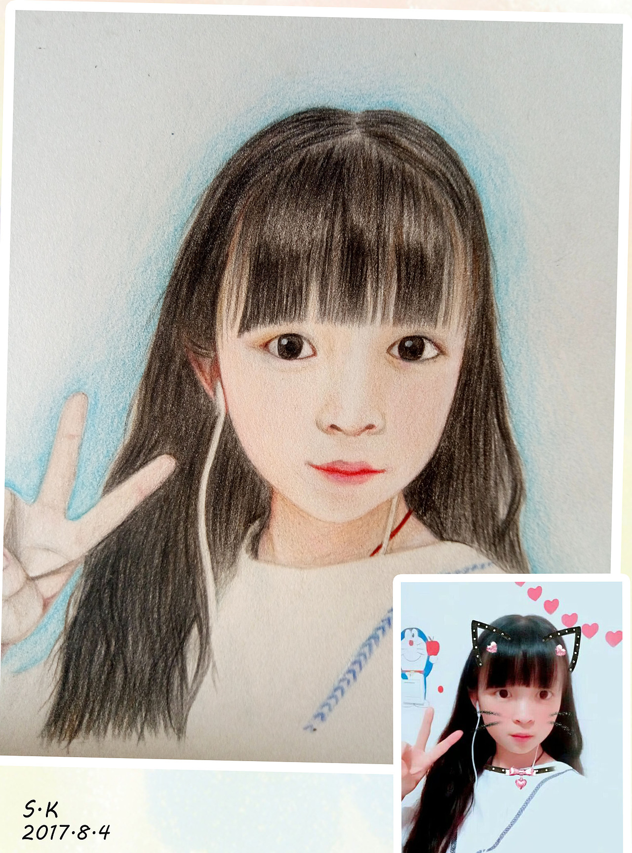 彩铅人物练习（图ZOTY4NTQwNTI=） - 绘画 - 站酷设计师施珂原创素材 - 站酷ZCOOL