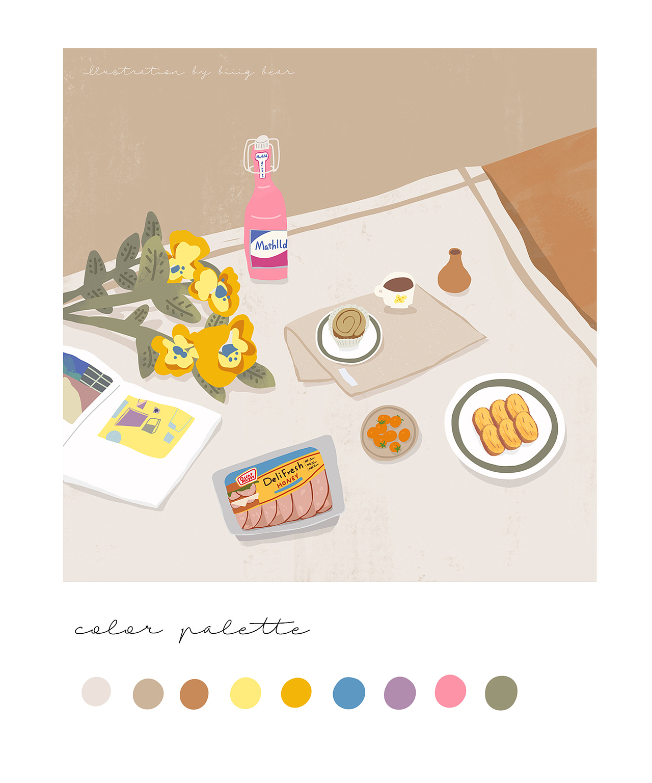 餐桌上的色彩学（图ZMTMxOTM0ODU2） - 创作习作 - 站酷设计师biiig_bear原创素材 - 站酷ZCOOL