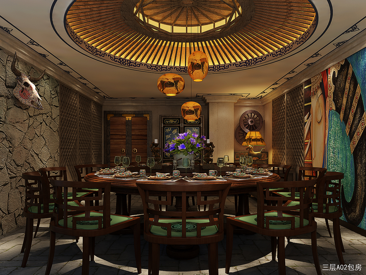 一个民国餐厅装修设计