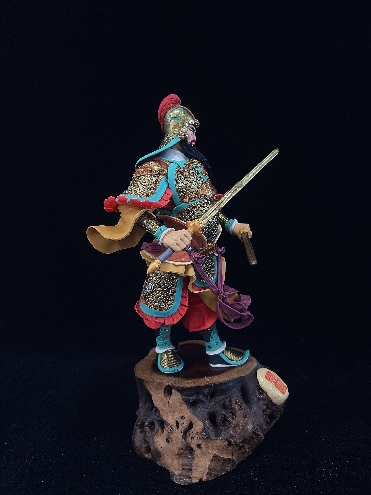 康健面塑《隋唐猛将》