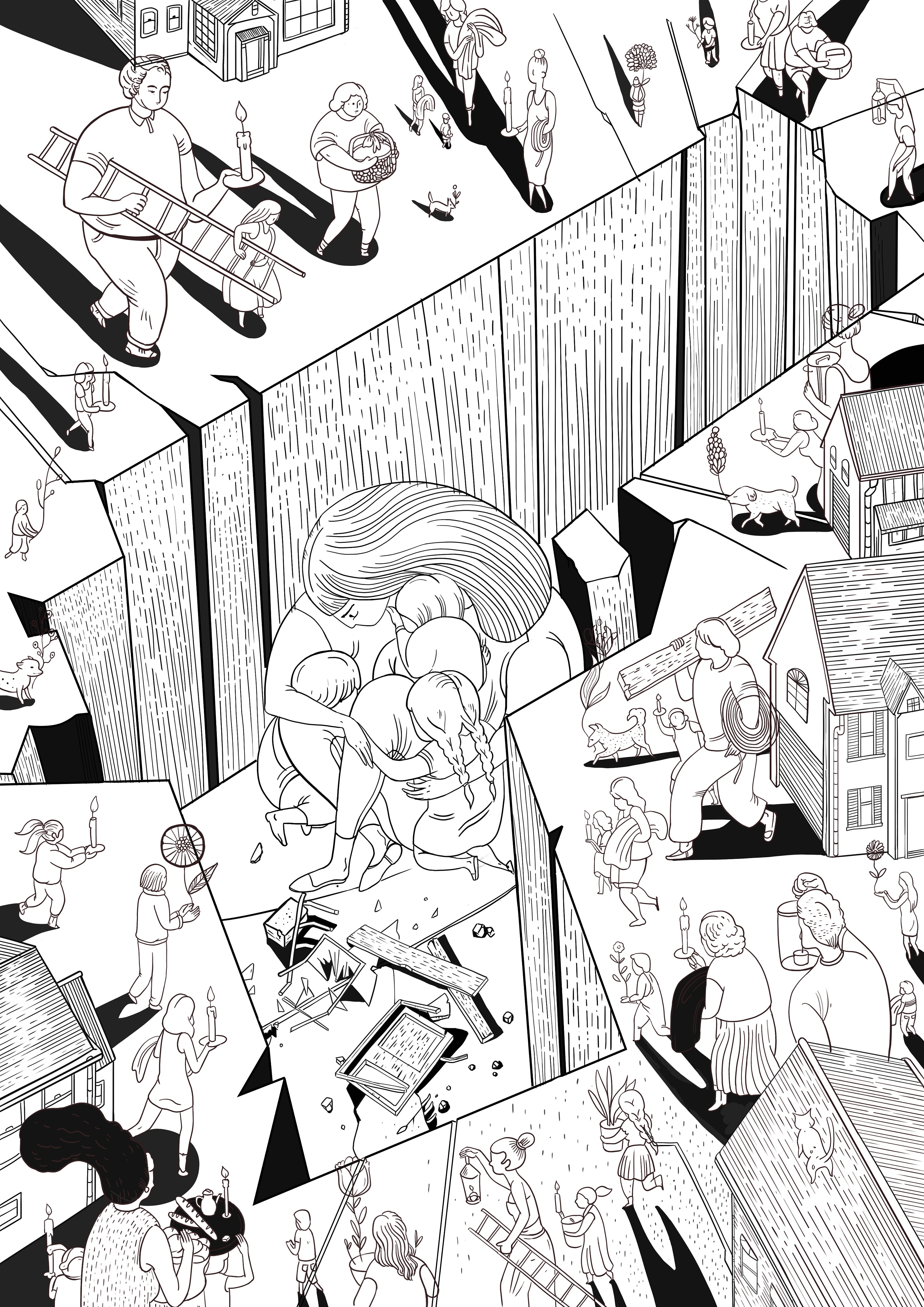 临摹倪传婧插画作品