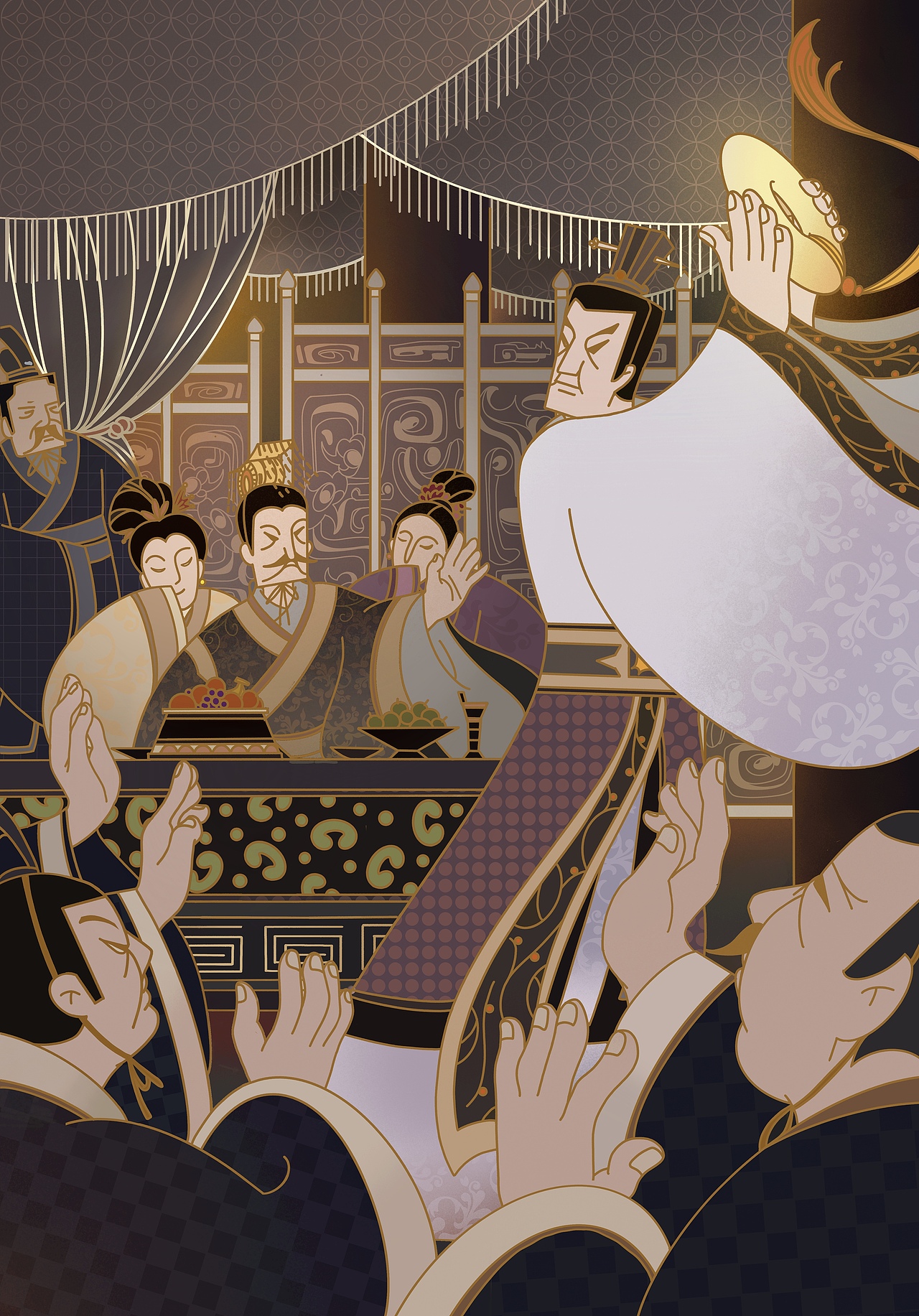 成语故事插画设计（图ZMjYxMDgyNTQw） - 新锐潮流插画 - 站酷设计师肥羊shaun原创素材 - 站酷ZCOOL