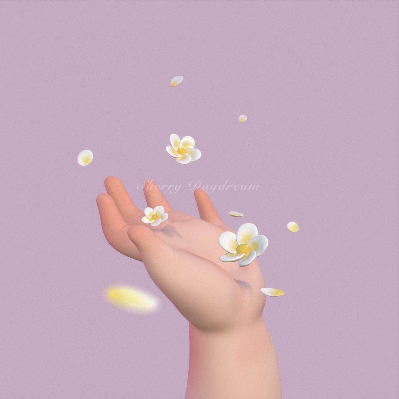 伸出圆手治愈你|3D插画