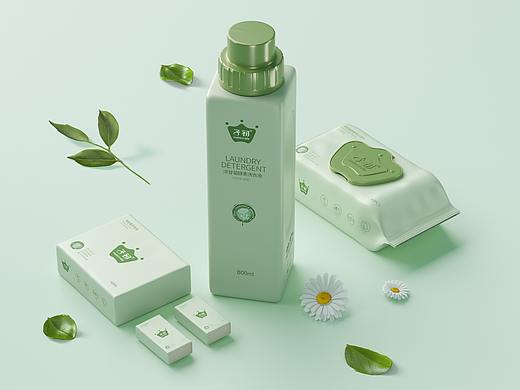 湿巾 棉柔巾  日常品包装  洗衣液  包装设计