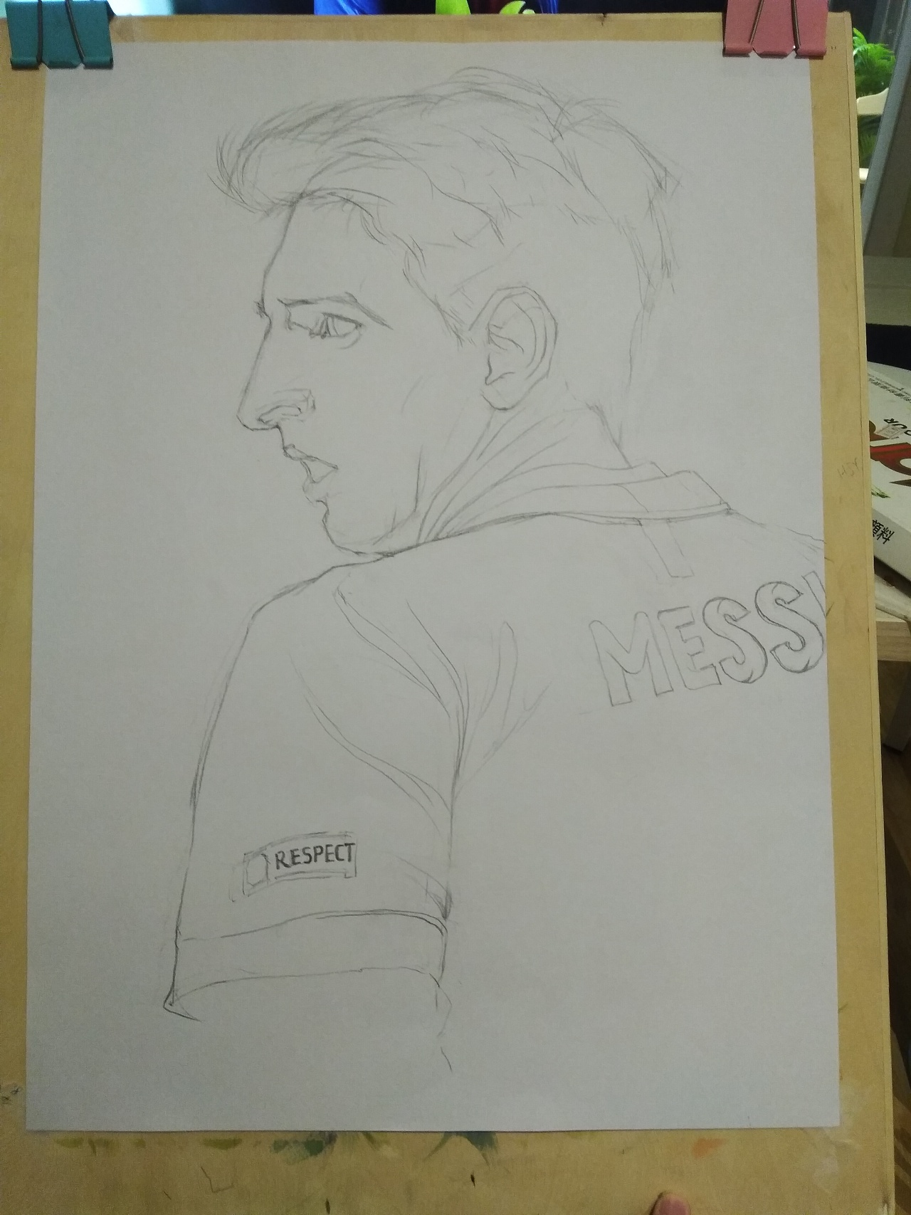 梅西Lionel Messi（手绘）|插画|插画习作|Eleven小11 - 原创作品 - 站酷 (ZCOOL)