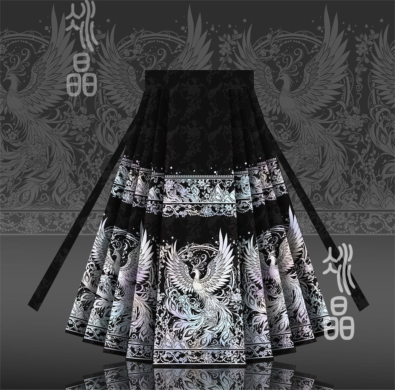 汉服设计·织金螺钿马面裙·凤舞九天（图ZMzYzMTQ3NzA0） - 传统/民族服饰 - 站酷设计师在画画的冰晶原创素材 - 站酷ZCOOL