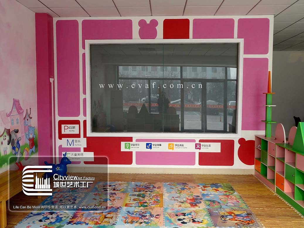 淄博城世艺术工厂墙绘作品——东方爱婴（图ZMzUzMzI2MTY=） - 新锐潮流插画 - 站酷设计师城世艺术工厂原创素材 - 站酷ZCOOL