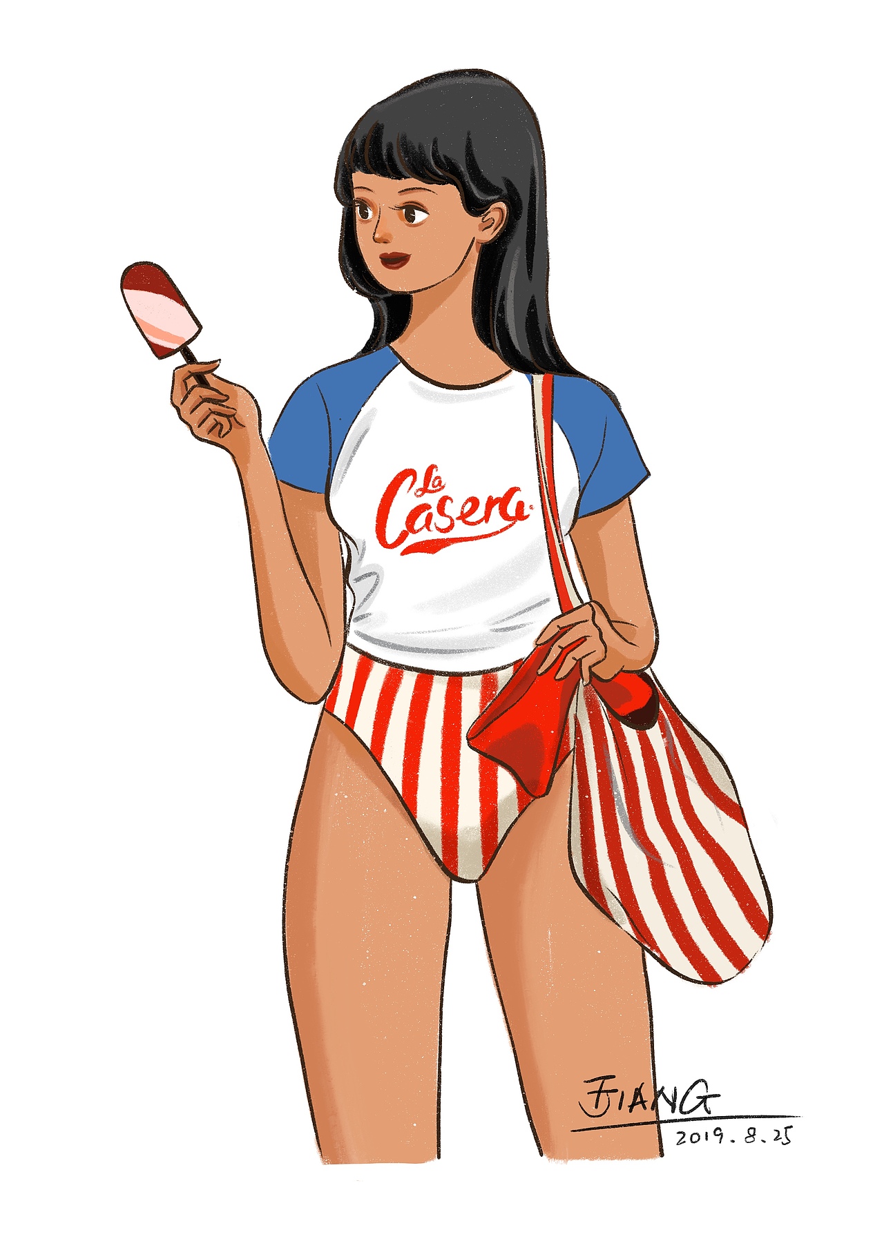 都市时尚女孩初秋搭配（图ZMTc3NDIzNTg4） - 新锐潮流插画 - 站酷设计师TJIANG原创素材 - 站酷ZCOOL