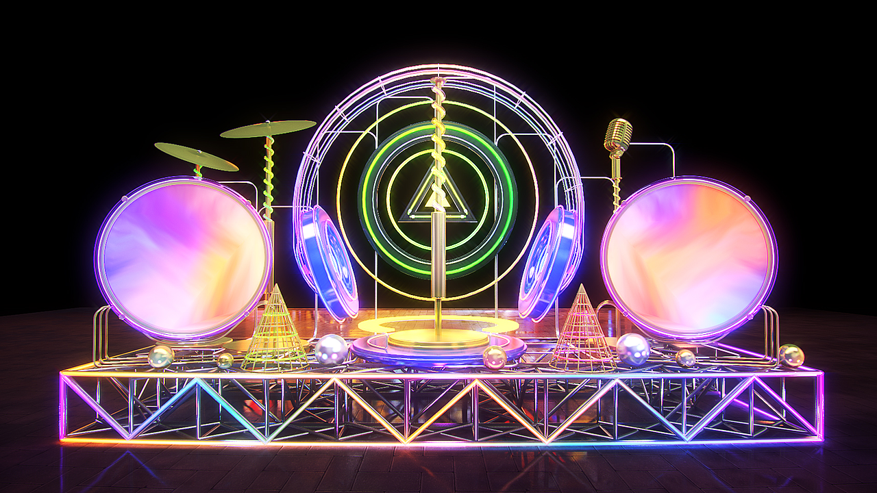 美陈 灯光 展览 《光音》