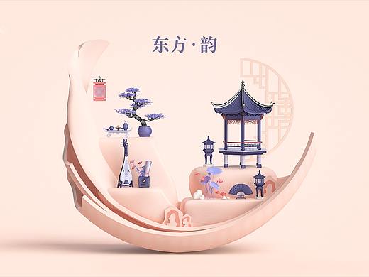 东方 • 韵   系列元素——C4D三维建模
