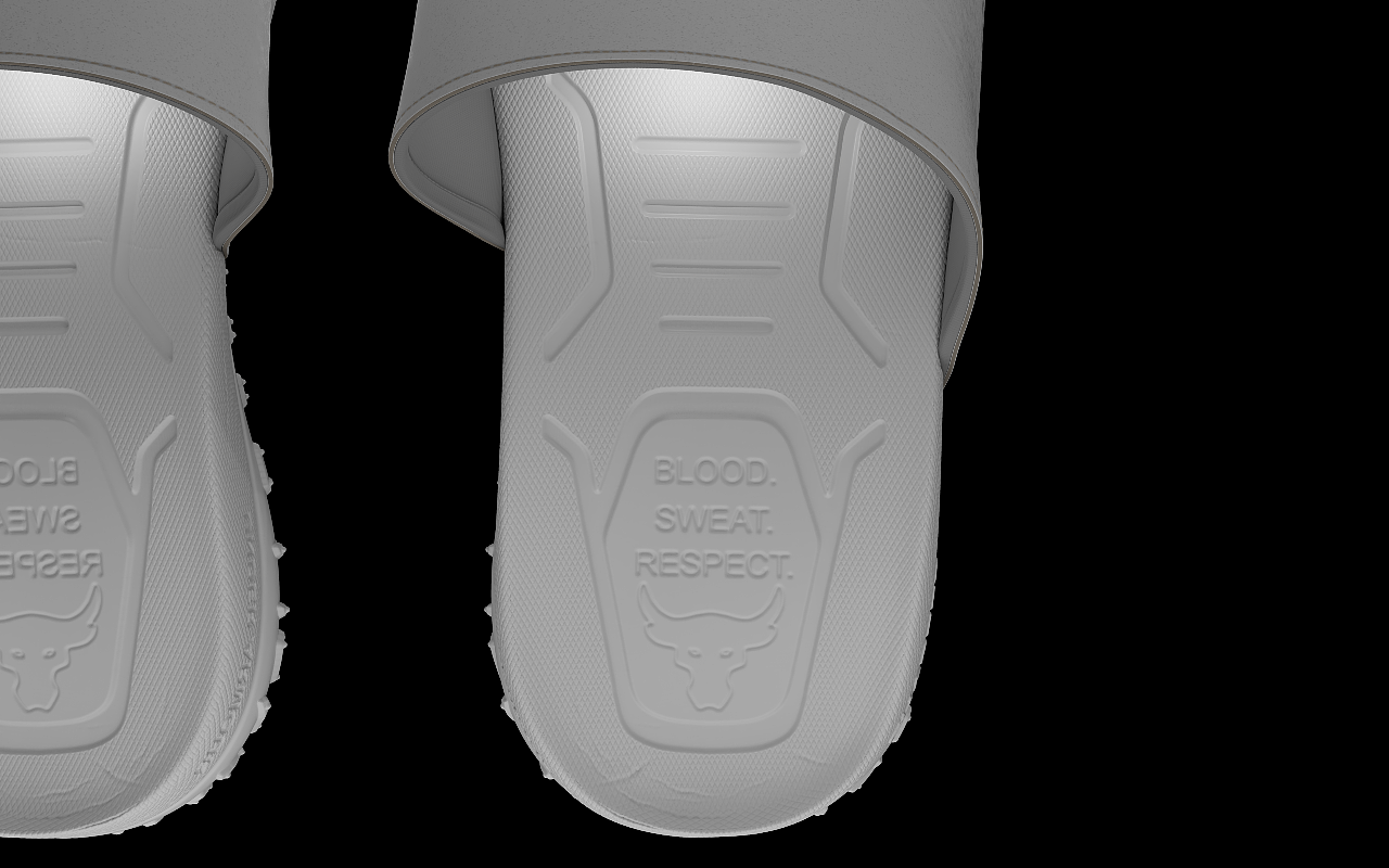 安德玛拖鞋净版