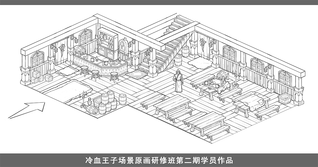 冷血王子场景原画研修班(第二期线稿作品)（图ZNTU2Nzg2Mjg=） - 游戏原画 - 站酷设计师冷血王子原创素材 - 站酷ZCOOL