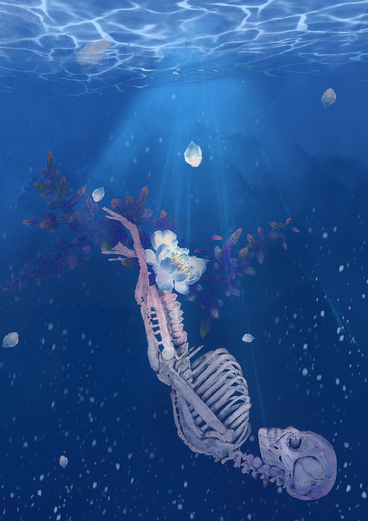 红颜白骨（图ZMzA4NDgyNjM2） - 艺术插画 - 站酷设计师Z04215439原创素材 - 站酷ZCOOL