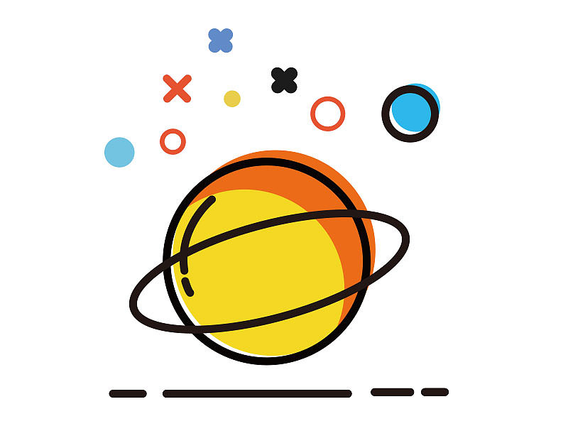 AI繪制MBE風格行星圖標（圖ZODM4NjQ0Mjg=） - 圖標 - 站酷設(shè)計師檸檬有多甜原創(chuàng)素材 - 站酷ZCOOL