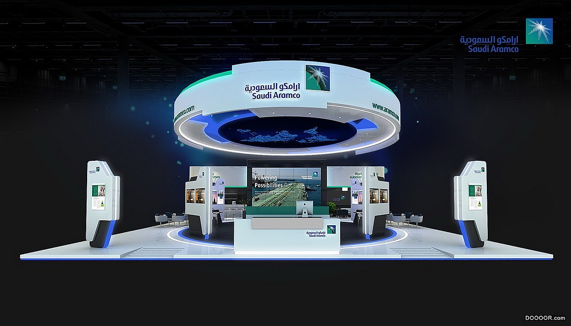 沙特石油公司展位 3D效果图设计（图ZMTk5MDA1NjI0） - 其他三维 - 站酷设计师Bigggg原创素材 - 站酷ZCOOL