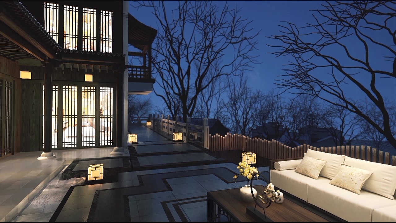 水晶石——唐秋燕3D Max作品——方逸圆居（图ZMTg5NzQxNDAw） - 建筑设计 - 站酷设计师水晶石教育_Pitt原创素材 - 站酷ZCOOL