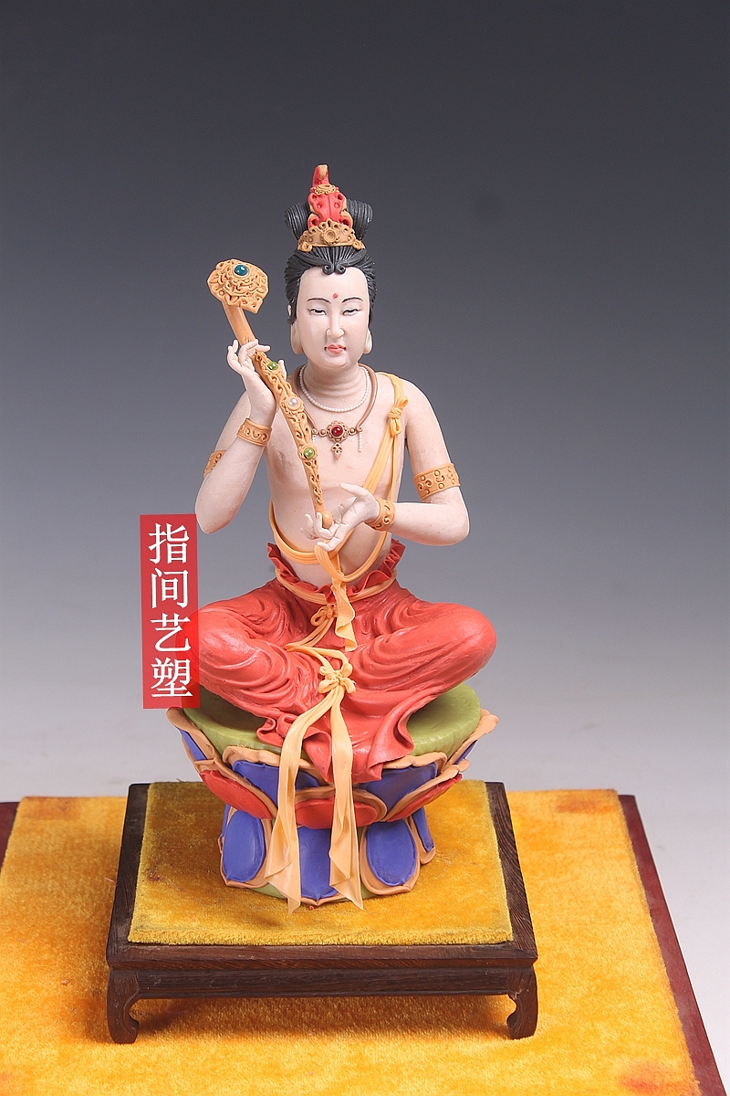 贺加贵面塑软陶（文殊菩萨）