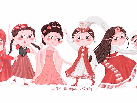 国内民族风情元素