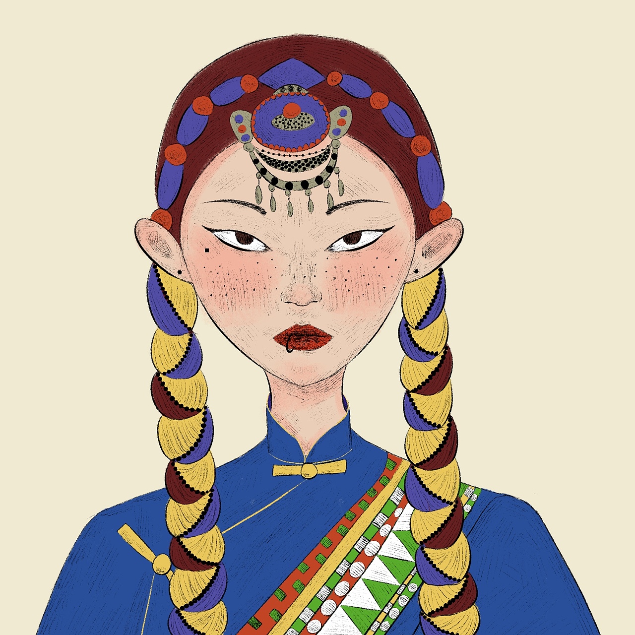 少数民族头像系列