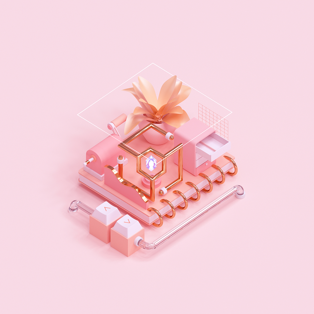 2020—2021年C4D小场景创作（图ZMjYxODc4NzIw） - 场景 - 站酷设计师ROROXIRORO原创素材 - 站酷ZCOOL