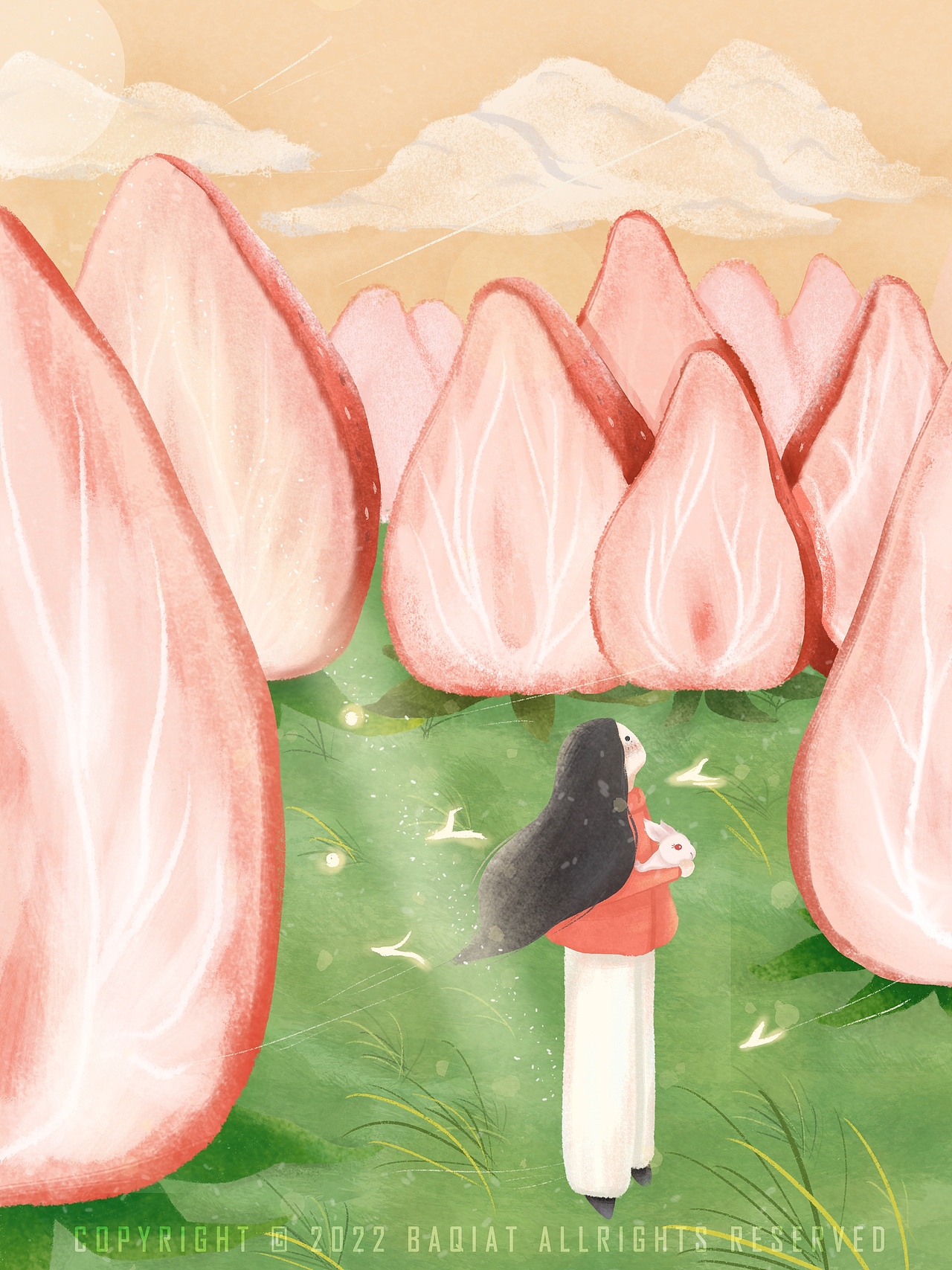 草莓限定季贴纸 by BAQIAT