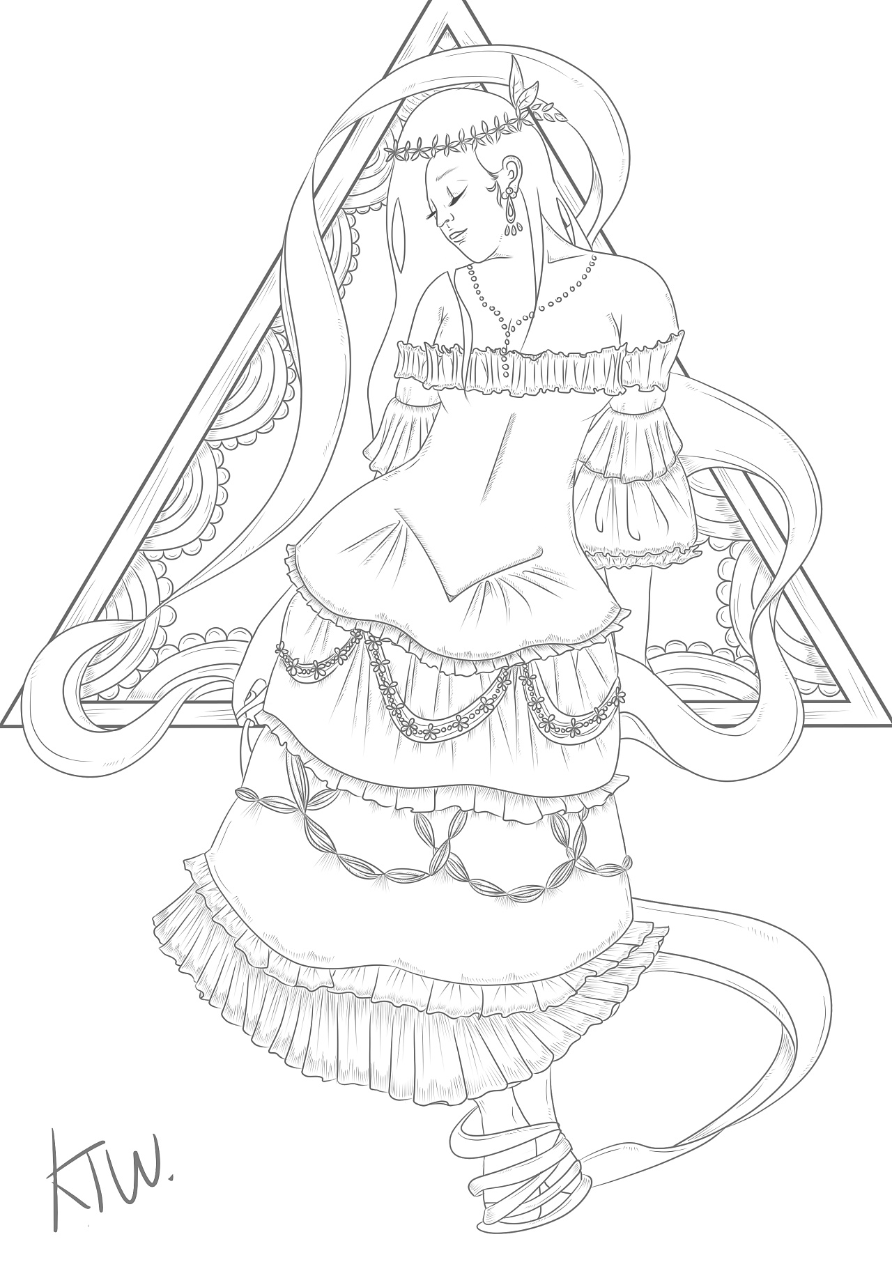 人物线条手绘练习一