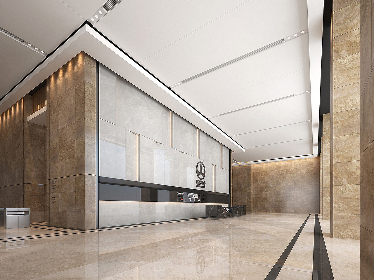 办公室大堂|空间|家装设计|how豪_原创作品-站酷zcool