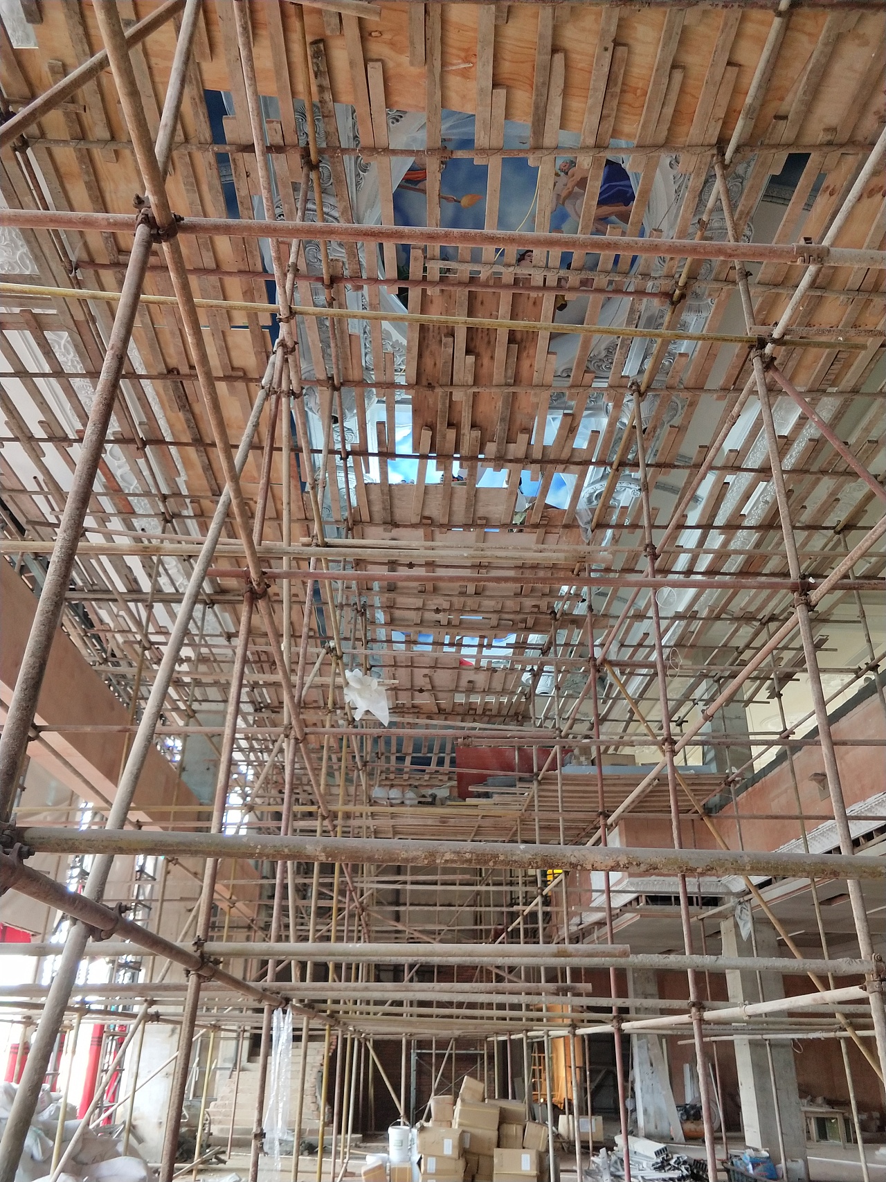 云南壁画穹顶壁画天顶墙绘手绘墙欧式油画