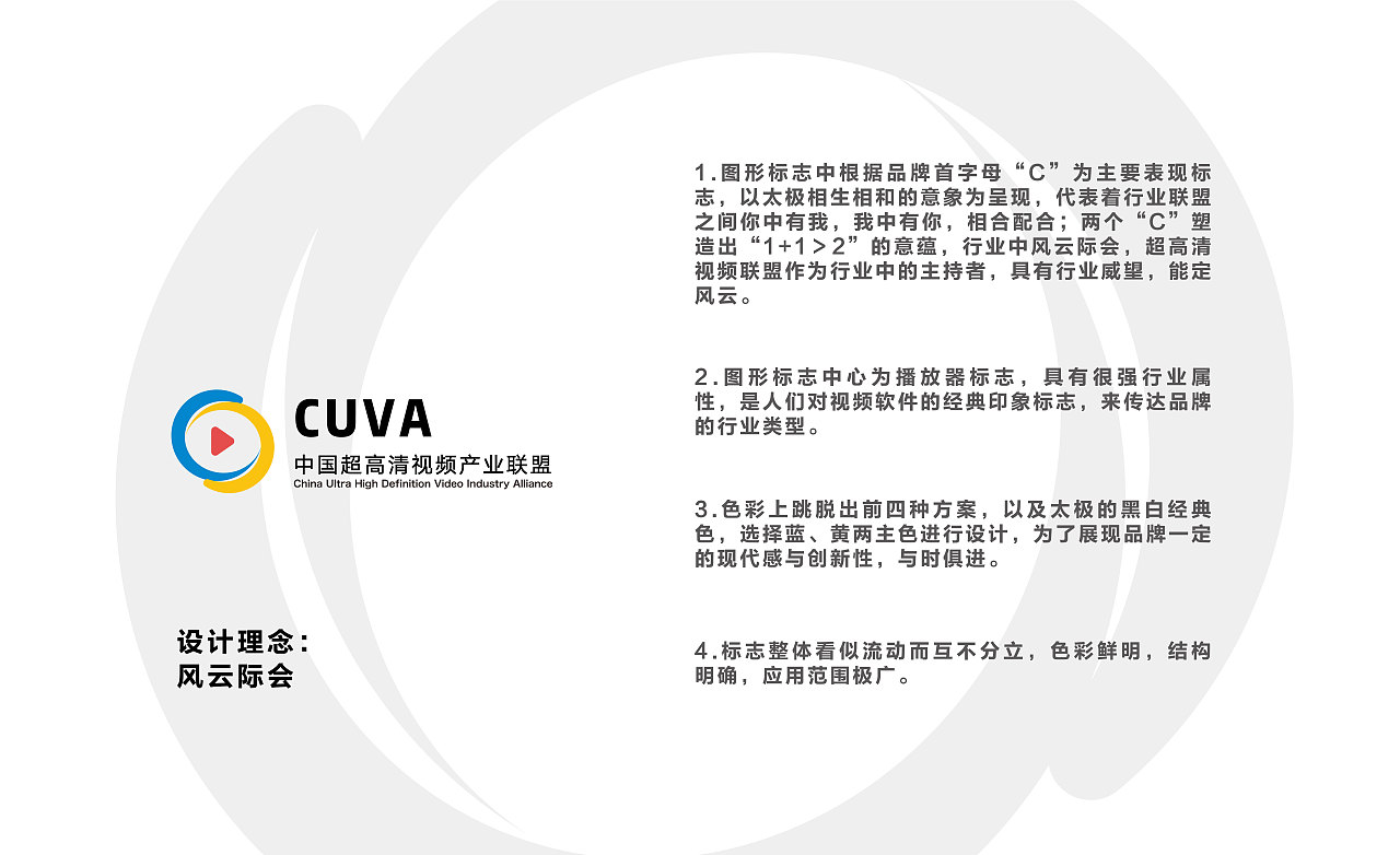 CUVA中国超高清视频产业联盟标志设计