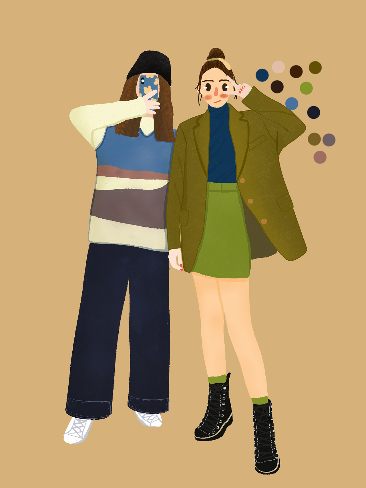 闺蜜穿搭 每日穿搭分享