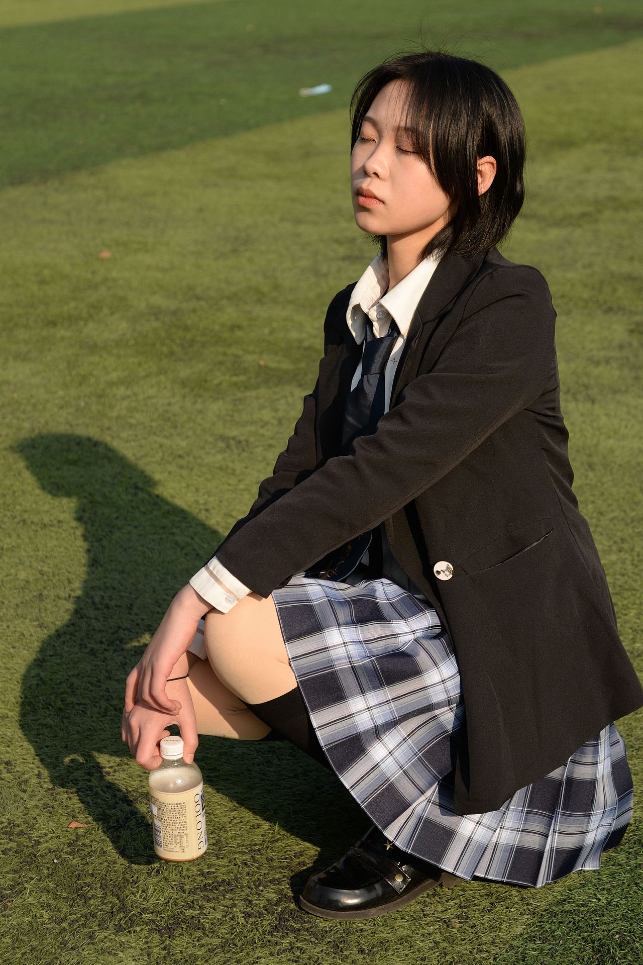 【校园约拍】阳光jk（图ZMzcyNjk2OTUy） - 人像摄影 - 站酷设计师爱西安的摄影师原创素材 - 站酷ZCOOL