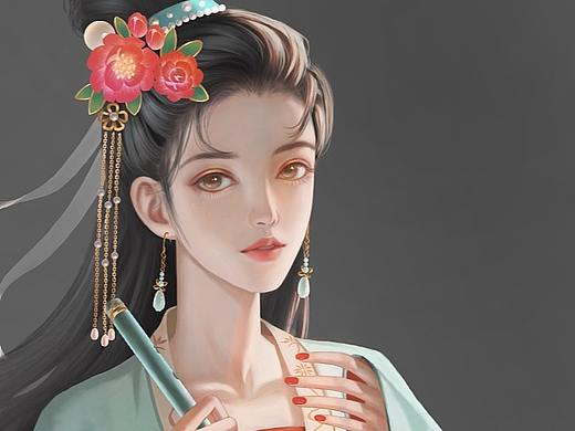 女半身立绘